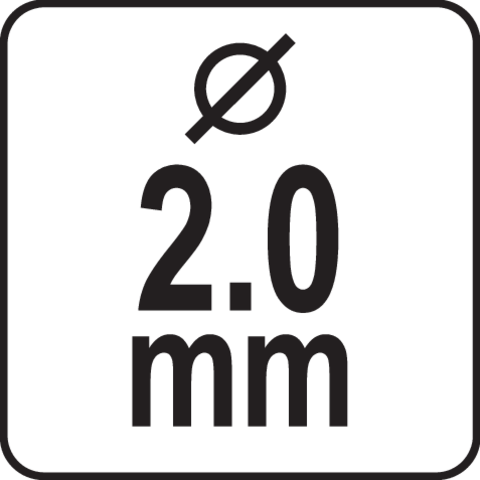 Pictogramă TOYA: Diametru: 2,0 mm