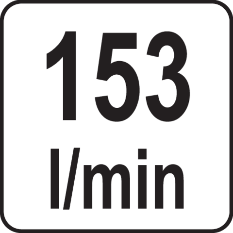Pictogramă TOYA: 153 l/min