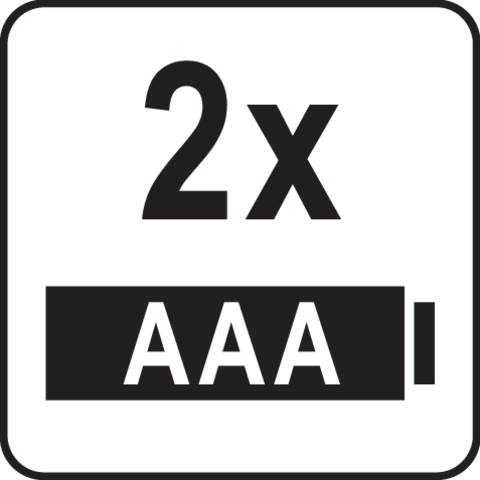 Pictogramă TOYA: Două baterii AAA