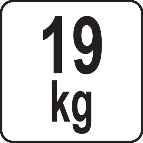 Pictogramă TOYA: 19 kg