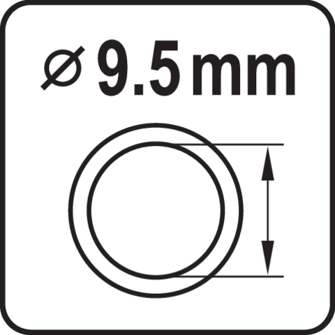 Pictogramă TOYA: Diametru: 9,5 mm HOSE IN