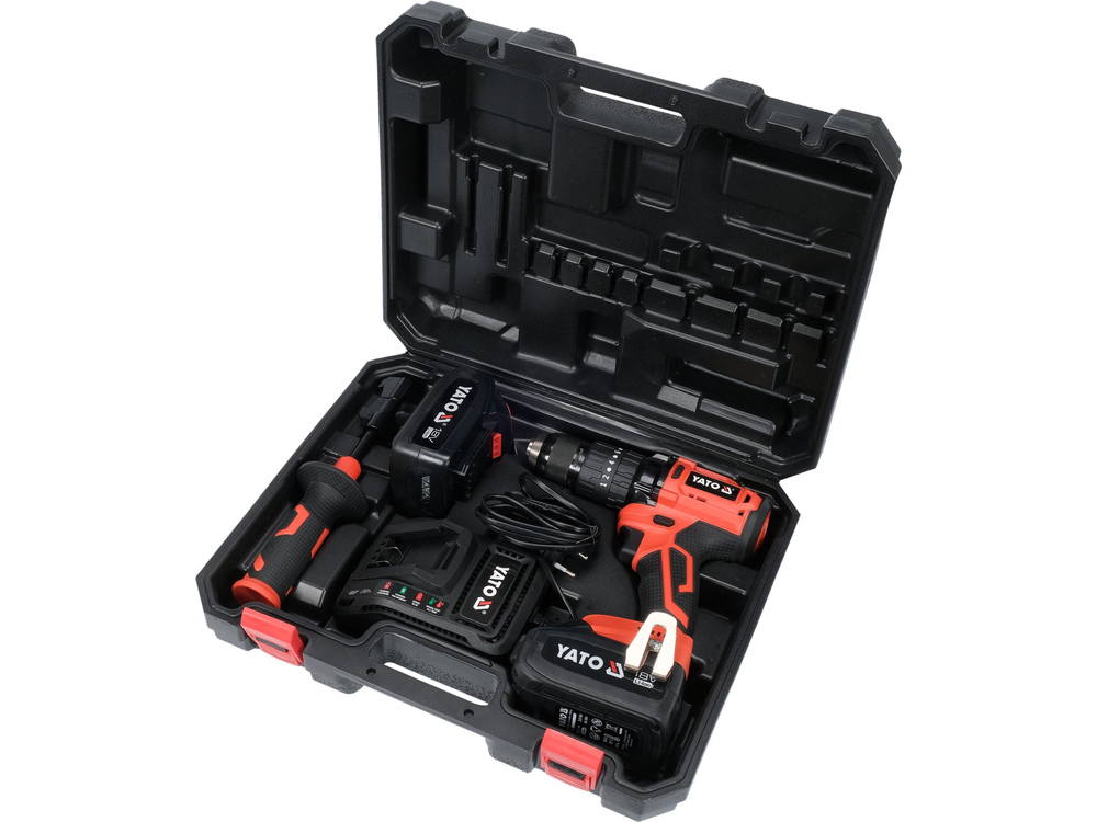 Mașină de găurit și înșurubat cu percuție, 18 V, 75 Nm — YATO YT-82791 — imagine de produs 6