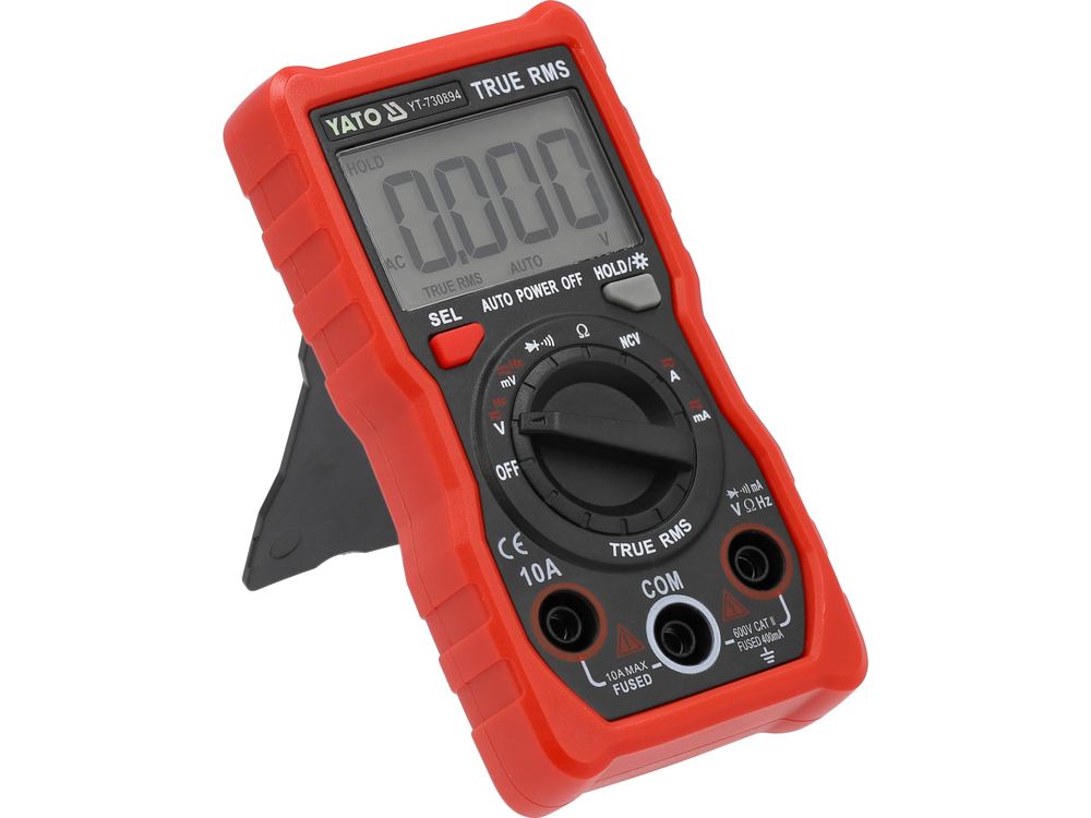 Multimetru digital TRUE RMS cu afișaj LCD 4000 — YATO YT-730894 — imagine de produs 5