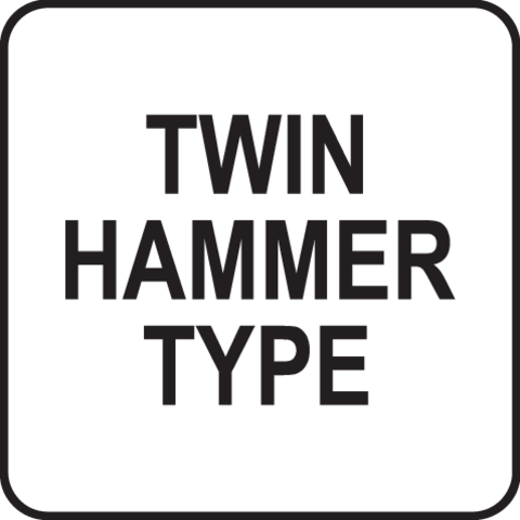 Pictogramă TOYA: Mecanism TWIN HAMMER