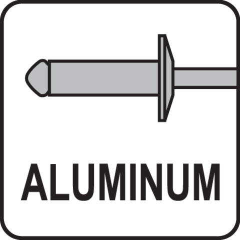 Pictogramă TOYA: Nituri din aluminiu