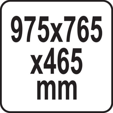 Pictogramă TOYA: 975 x765 x465 mm