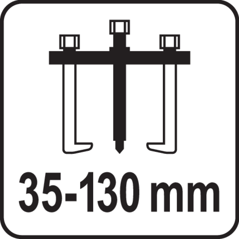 Pictogramă TOYA: Distanță de separare: 35–130 mm