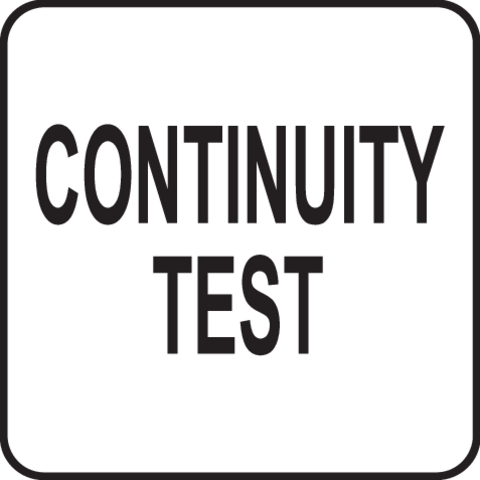 Pictogramă TOYA: Test de continuitate