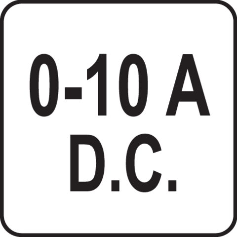 Pictogramă TOYA: 0–10 A DC