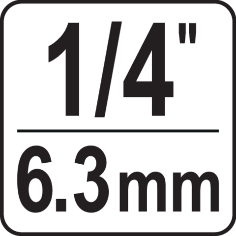 Pictogramă TOYA: Prindere: 1/4″ (6,3 mm)