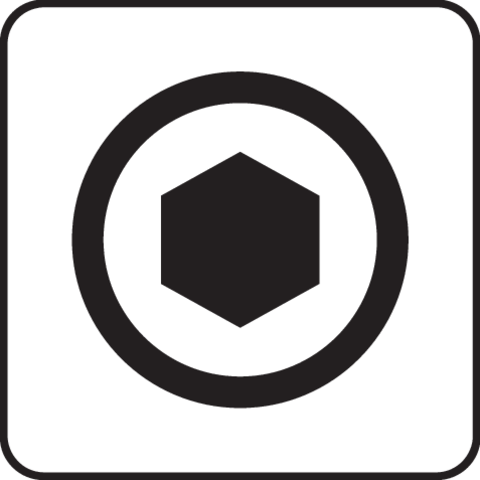 Pictogramă TOYA: Bit hexagonal