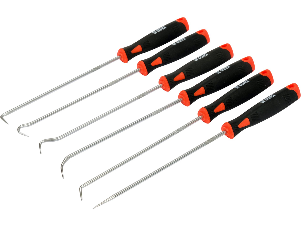 Set de cârlige pentru extragerea garniturilor, 6 piese — YATO YT-08428 — imagine de produs 2