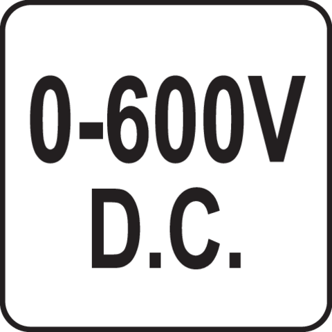 Pictogramă TOYA: 0-600 V DC