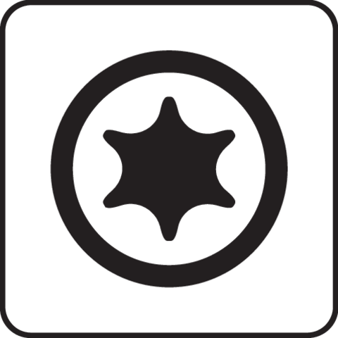 Pictogramă TOYA: Bit TORX