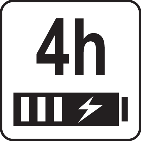 Pictogramă TOYA: Timp de încărcare: 4 h