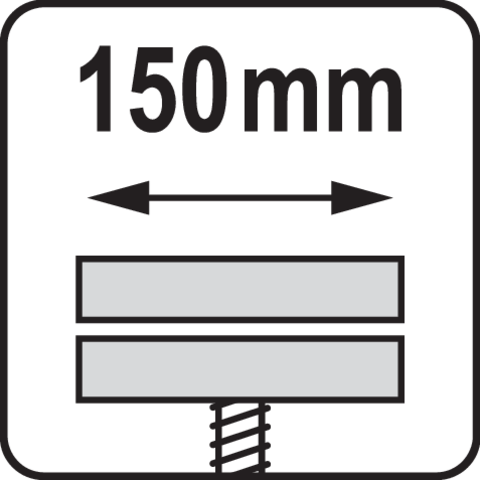 Pictogramă TOYA: Fălci: 150 mm