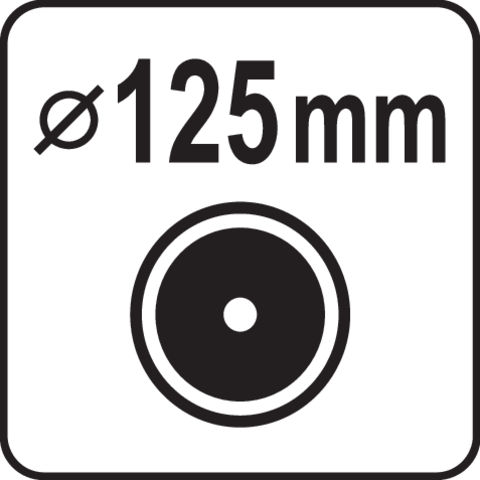 Pictogramă TOYA: Roți de 125 mm
