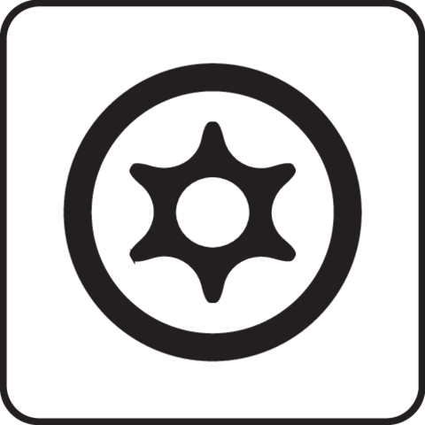 Pictogramă TOYA: Bit TORX TR