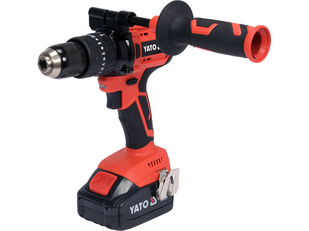 Mașină de găurit și înșurubat cu percuție, 18 V, 75 Nm — YATO YT-82791 — imagine de produs 2